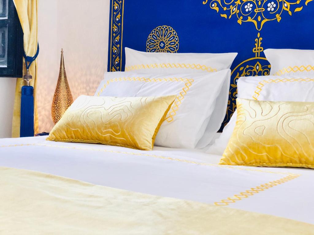 Postel nebo postele na pokoji v ubytování Maison Chafia Boutique Hôtel & Spa