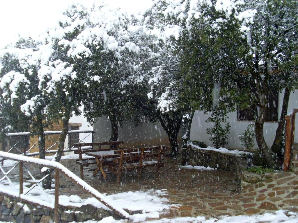 Obiekt Casas Rurales Cortijos el Encinar zimą