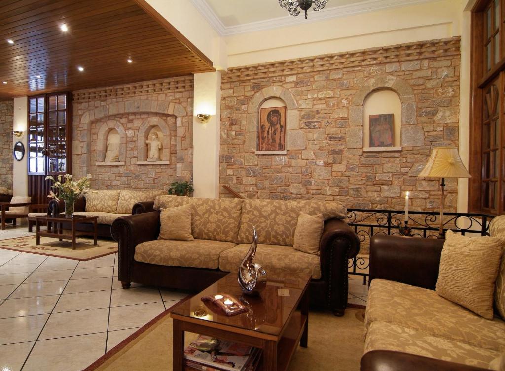 Zona de estar de Hermes Delphi Hotel