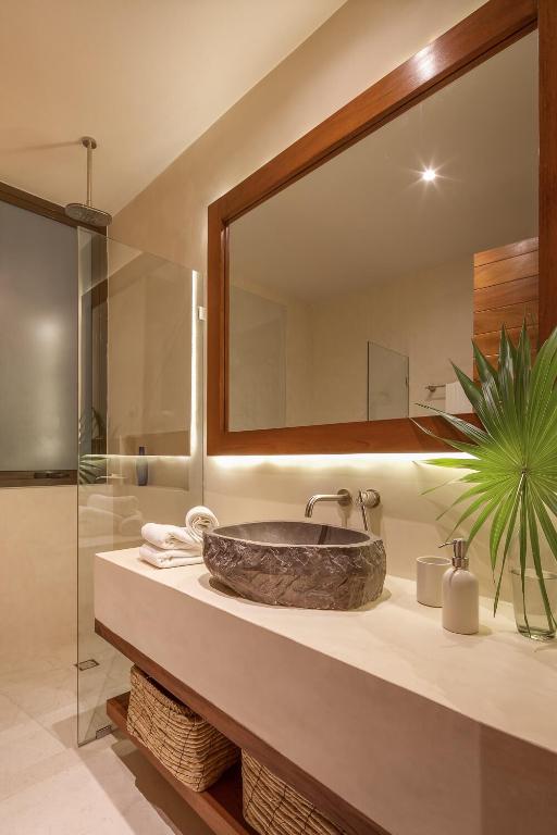 Copal Tulum Hotel - 豪华双丛林室露台1国王床