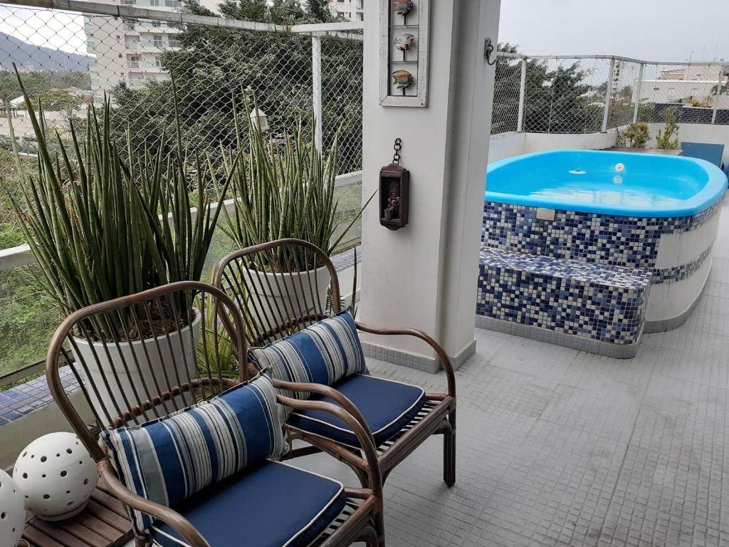  Cobertura Penthouse Guarujá - Enseada -12 pessoas