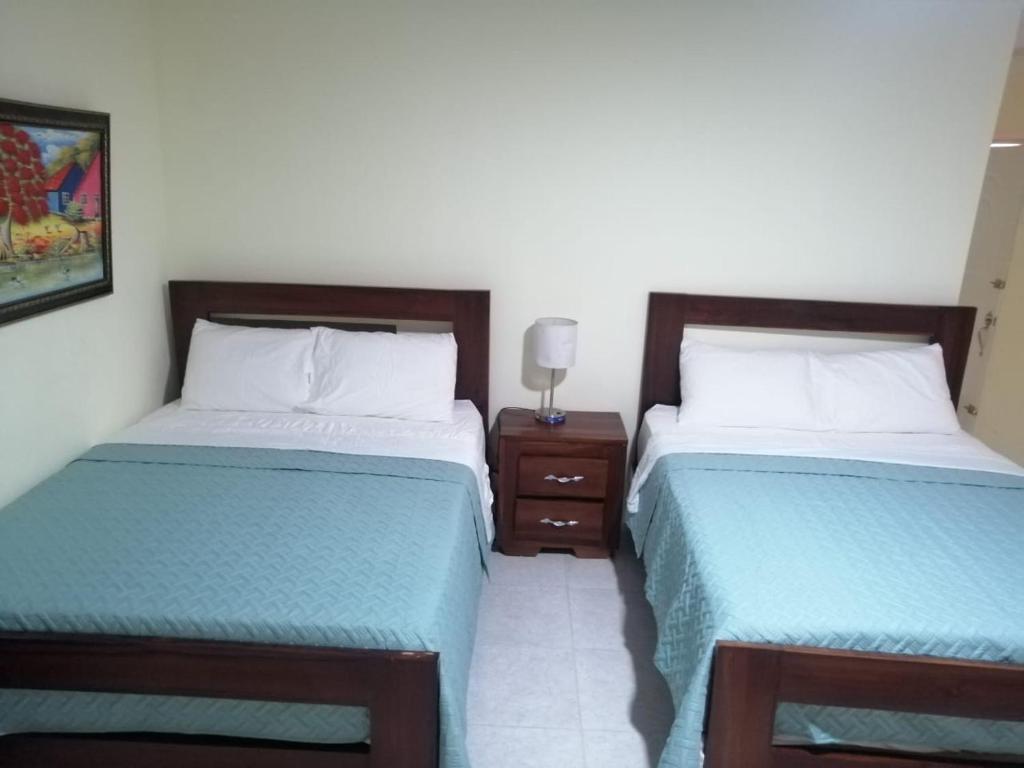 Postel nebo postele na pokoji v ubytování Hotel Anedi