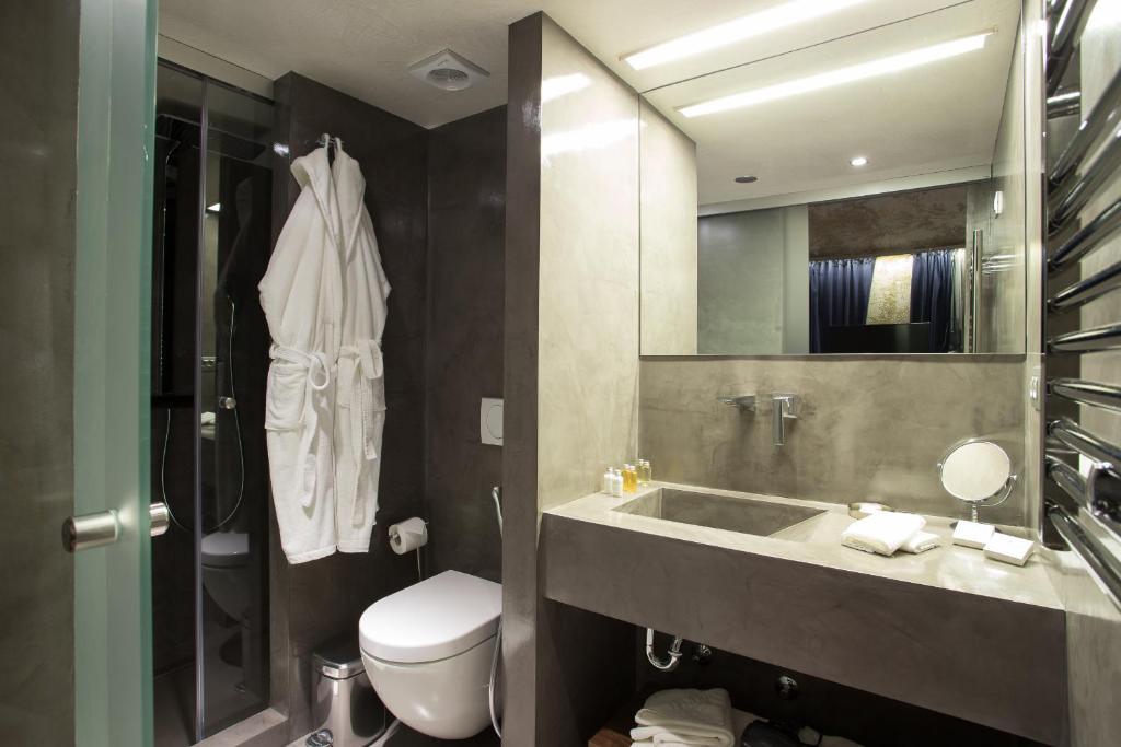 Koupelna v ubytování Hotel Hemera