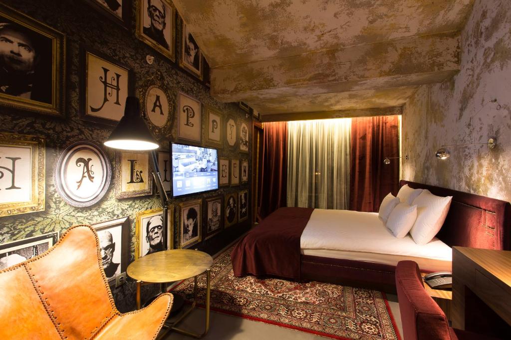 Postel nebo postele na pokoji v ubytování Hotel Hemera