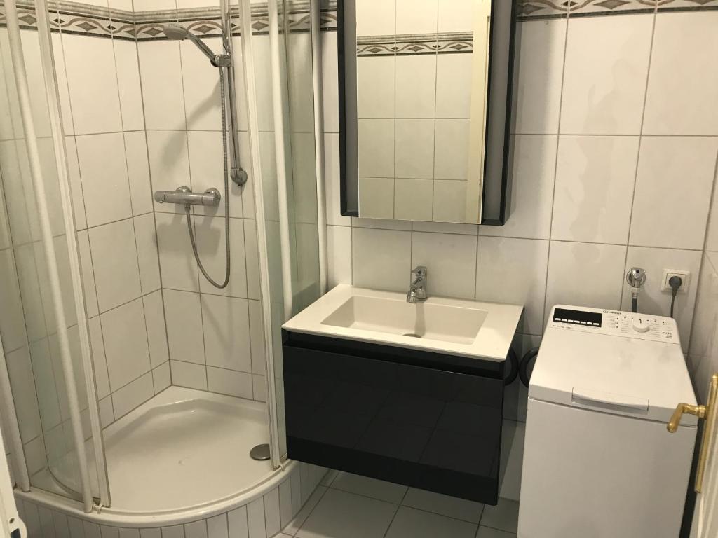 Koupelna v ubytování Workers Apartment für die besten Monteure in 8600 Bruck Mur und in 8700 Leoben
