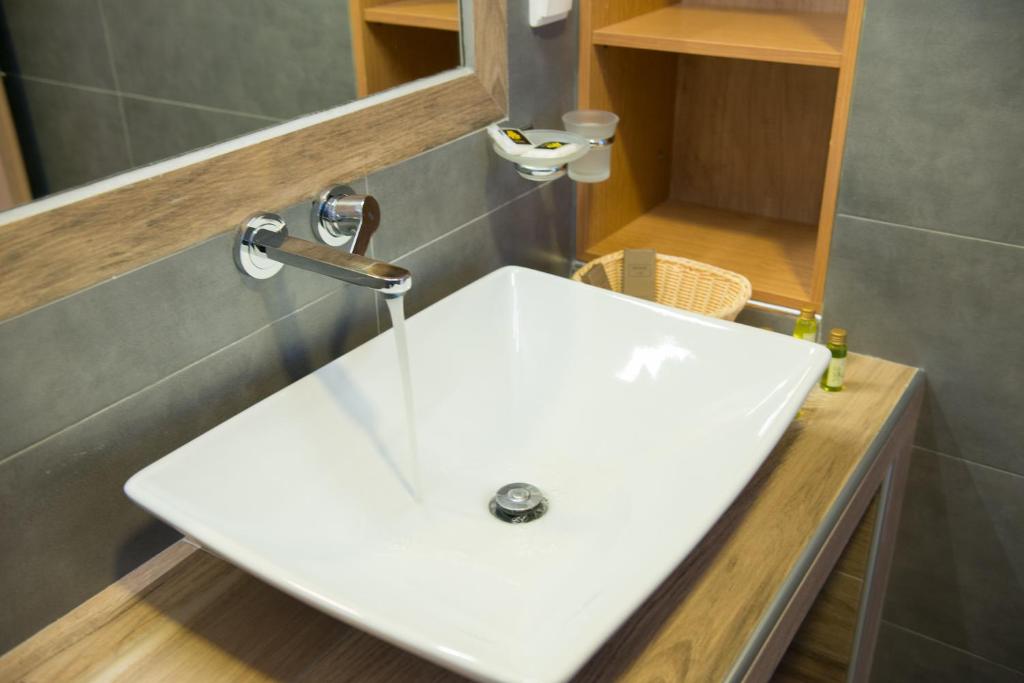 Koupelna v ubytování Edem Hotel