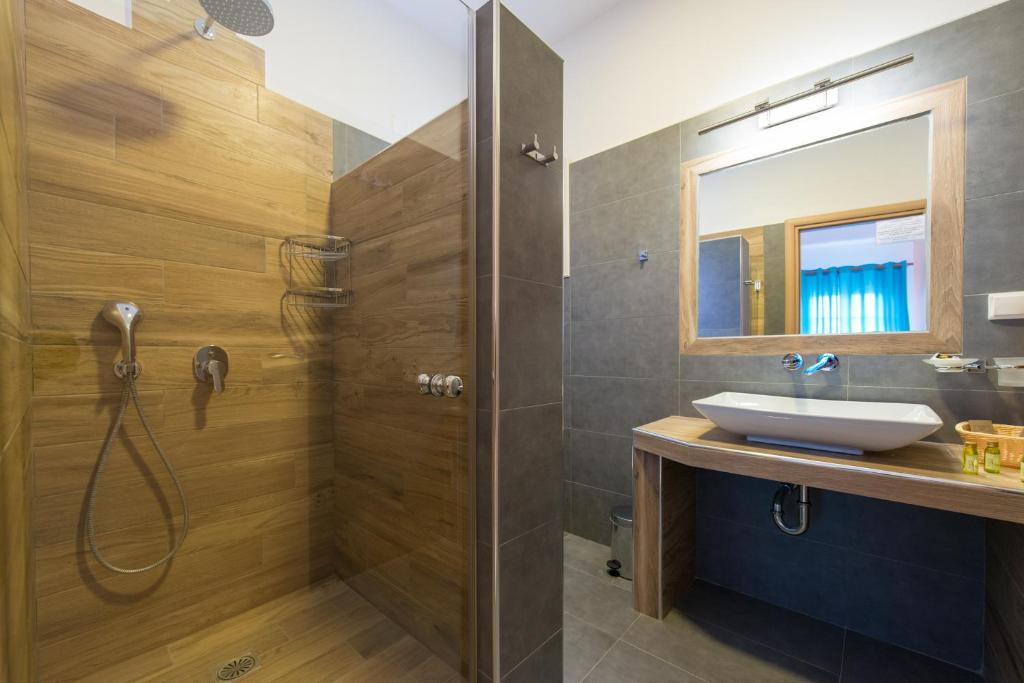 Koupelna v ubytování Edem Hotel