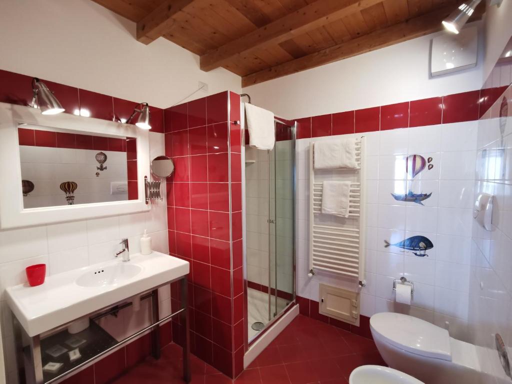 Koupelna v ubytování B&B Re Umberto