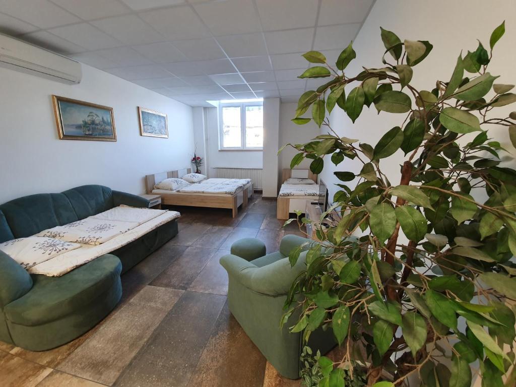 Posezení v ubytování Hostel Novak