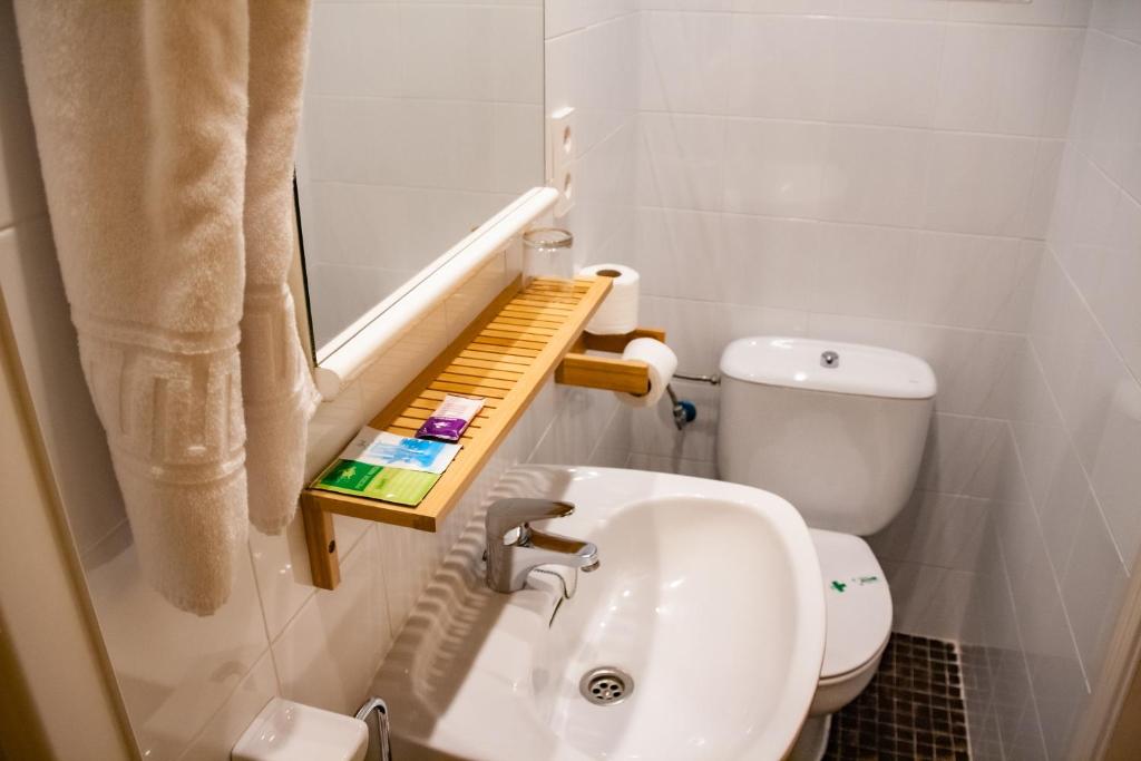 Koupelna v ubytování Hotel Universal Murcia