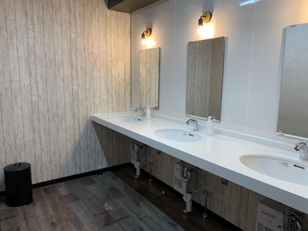 Koupelna v ubytování Hotel Capsule Inn Shizuoka