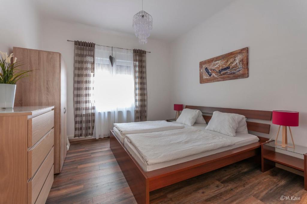 Posteľ alebo postele v izbe v ubytovaní Familienferienhaus Amelie