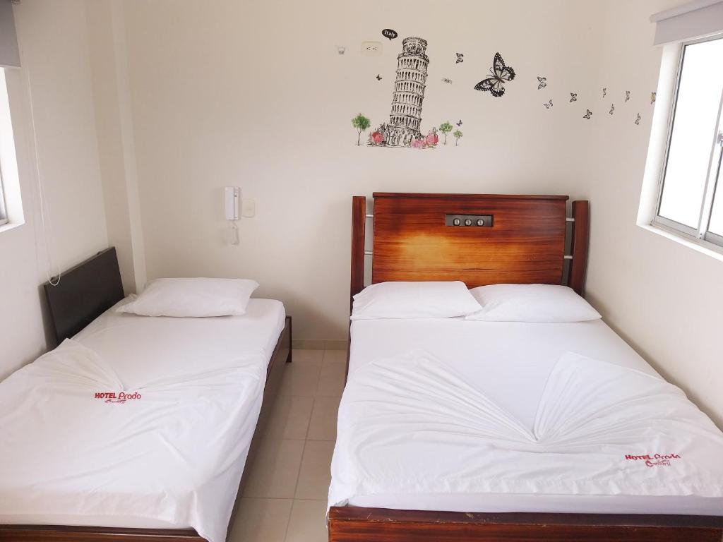 Postel nebo postele na pokoji v ubytování Hotel Prado Country