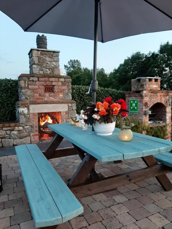 Gril dostupný pro hosty v bed and breakfast