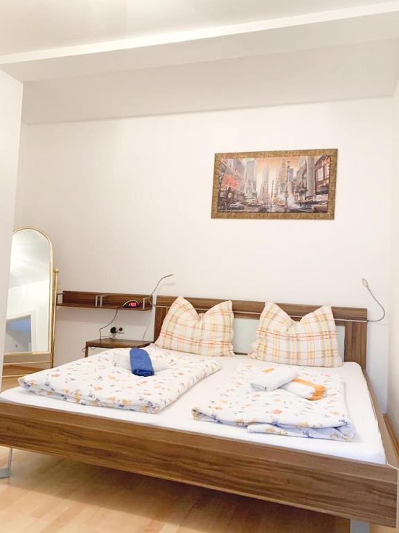 Postel nebo postele na pokoji v ubytování Pension Huber