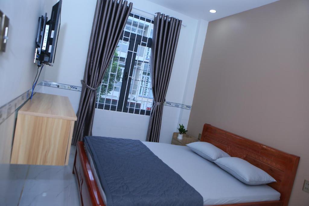 Postel nebo postele na pokoji v ubytování Moony hostel