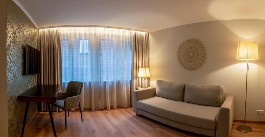 Posezení v ubytování Hotel Rappen am Münsterplatz