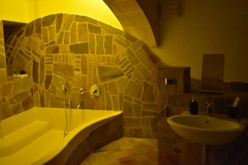 Koupelna v ubytování Acqua Dolce