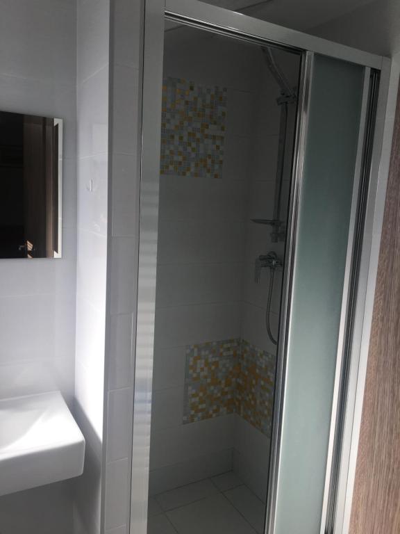 Koupelna v ubytování Apartmán Tatry-Poprad