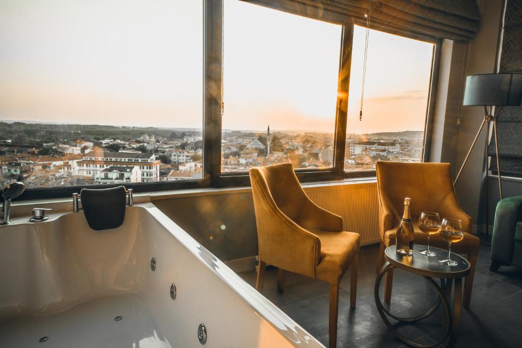 Posezení v ubytování Edrin Gözde Hotel
