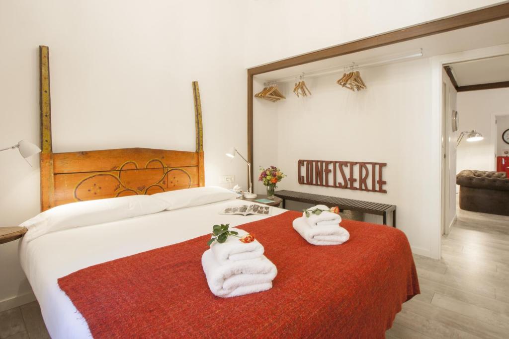 Posteľ alebo postele v izbe v ubytovaní Oldtown San Sebastián Apartments