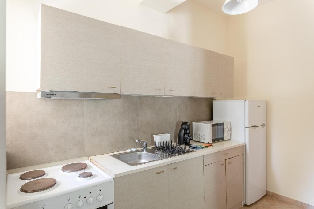 Kuchyň nebo kuchyňský kout v ubytování Orion Residence Mani