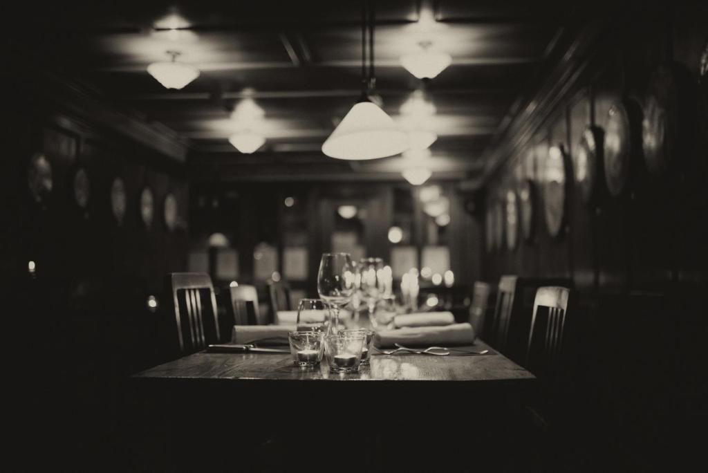 Restaurace v ubytování Ferienwohnung Schwert