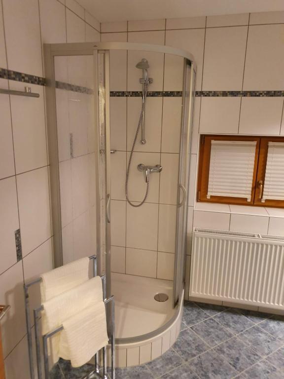 Koupelna v ubytování Haus Bayliss