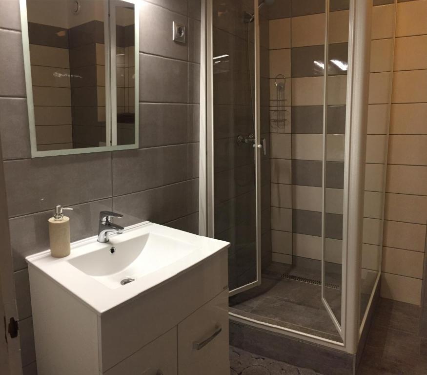 Koupelna v ubytování Gerendas Panzió