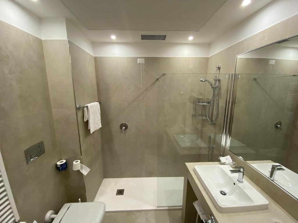 Koupelna v ubytování Hotel Cicolella