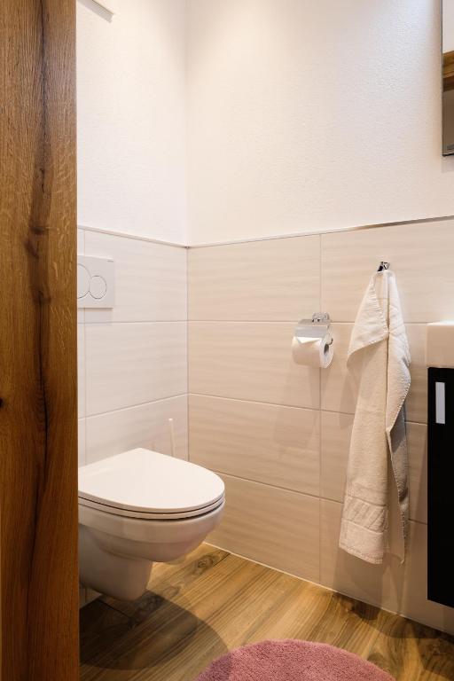 Kúpeľňa v ubytovaní Ferienpension Bierbaumer