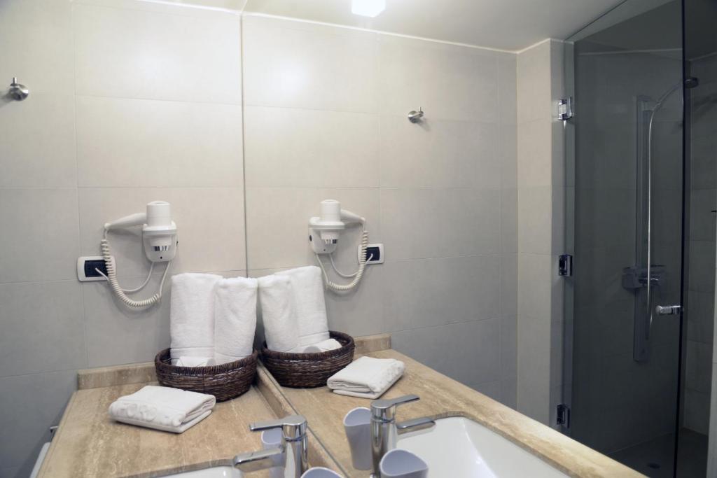 Koupelna v ubytování Hotel Stanford