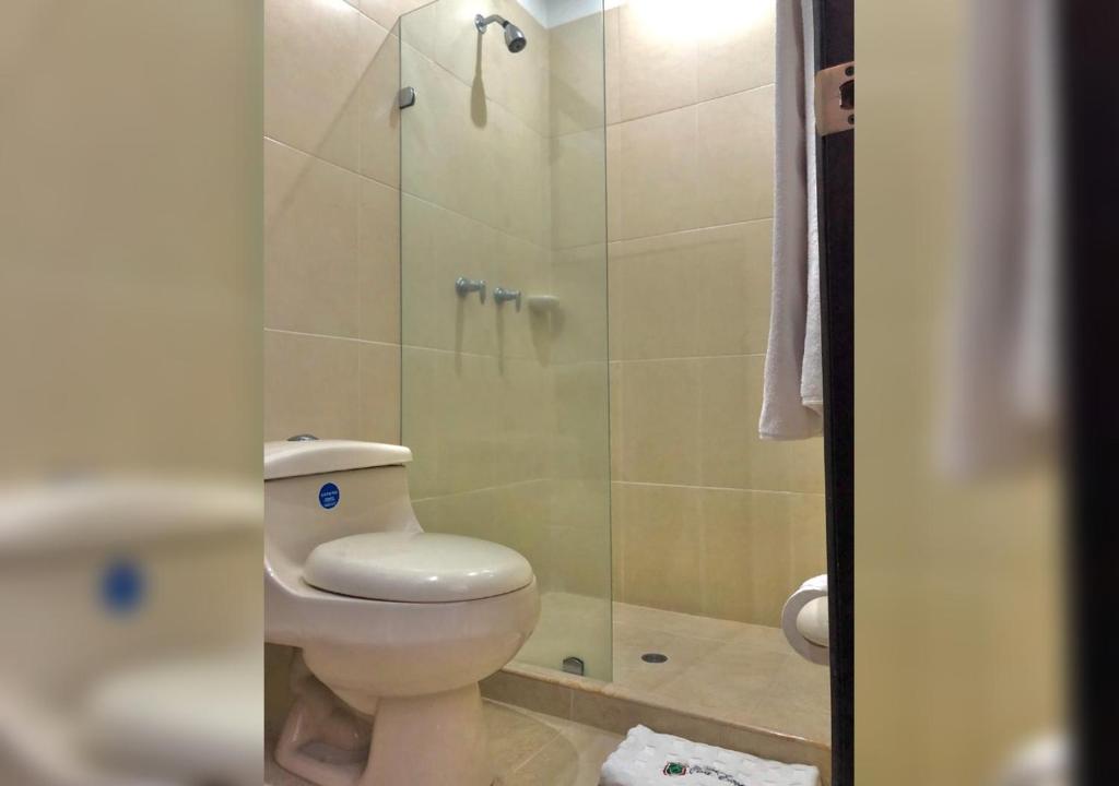Koupelna v ubytování Casa Escobar Buga