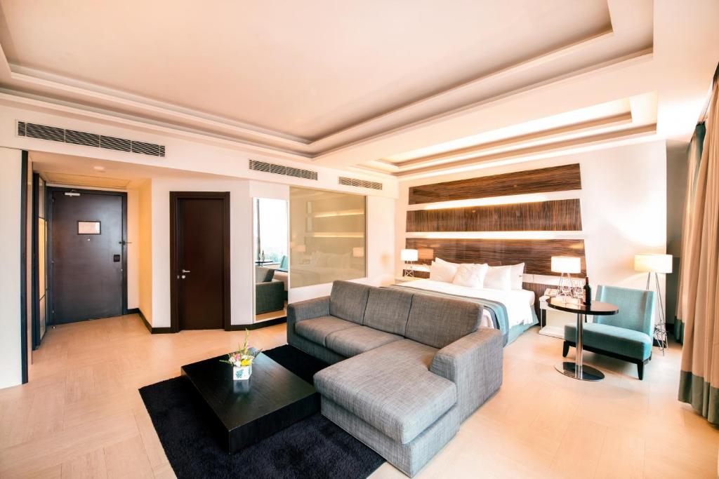 Posezení v ubytování Welcomhotel by ITC Hotels, Dwarka, New Delhi