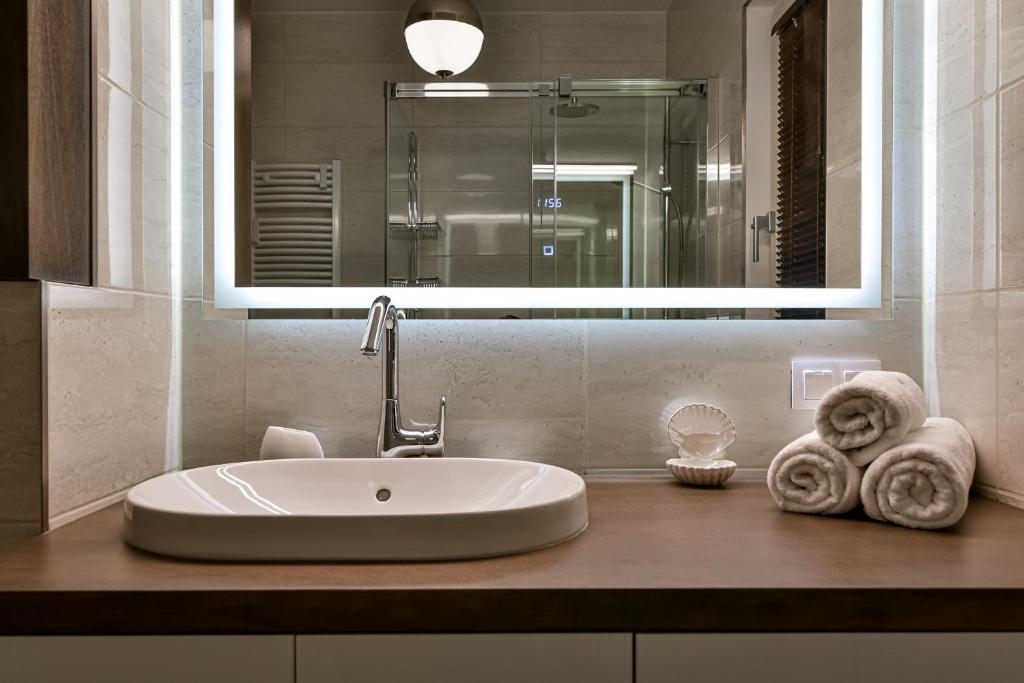 Kúpeľňa v ubytovaní Małe Orłowo LTC - Apartments