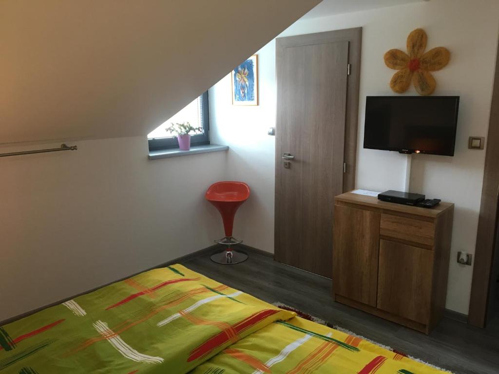 Postel nebo postele na pokoji v ubytování Apartmán Tatry-Poprad