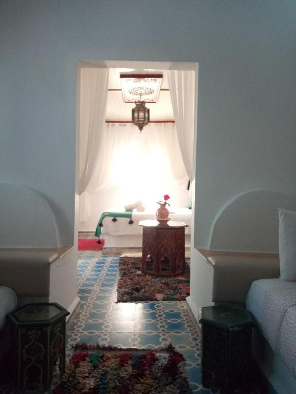 Posezení v ubytování Riad Etoile De Mogador