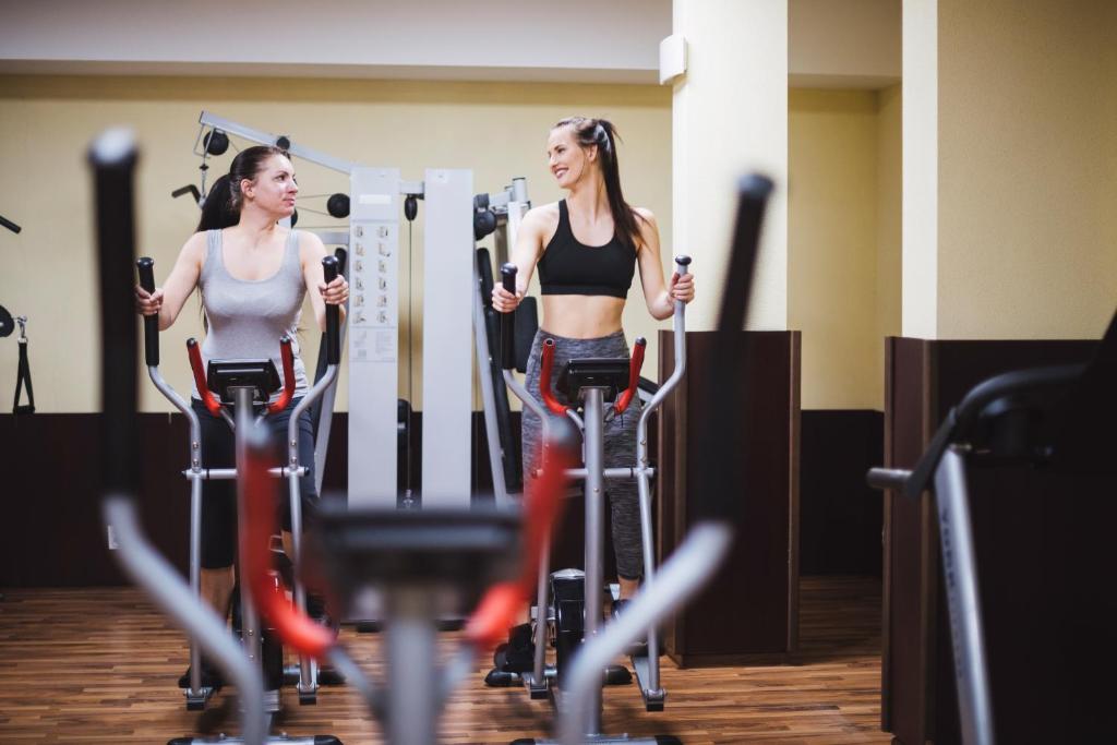 Fitness centrum a/nebo fitness zařízení v ubytování Olymp II