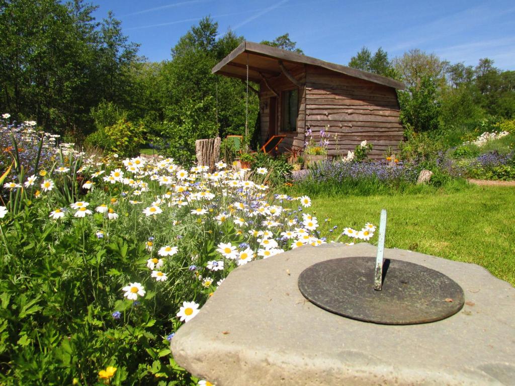 Zahrada ubytování The Cabins Conwy