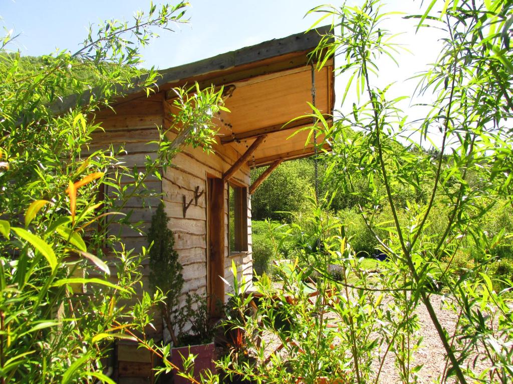 Zahrada ubytování The Cabins Conwy
