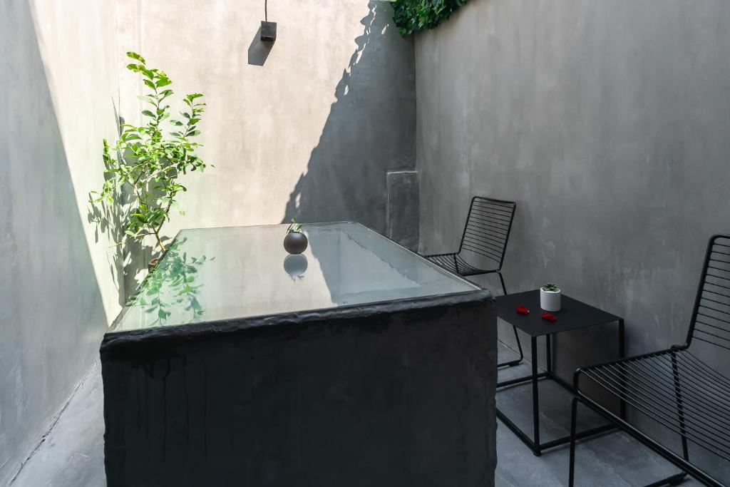 Balkón nebo terasa v ubytování Su Jiu Apartment