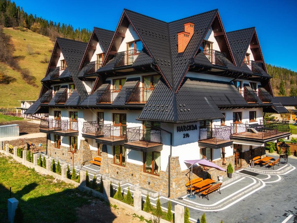 Bygningen som resortet ligger i