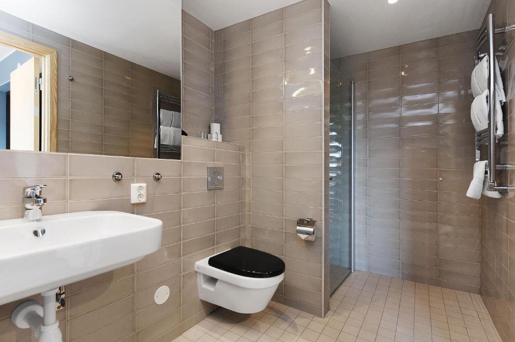 Koupelna v ubytování Ersta Hotell & Konferens