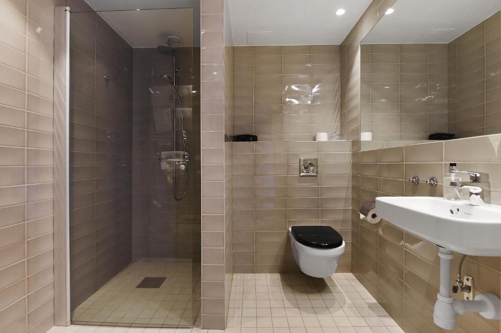 Koupelna v ubytování Ersta Hotell & Konferens