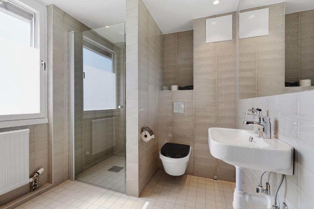 Koupelna v ubytování Ersta Hotell & Konferens