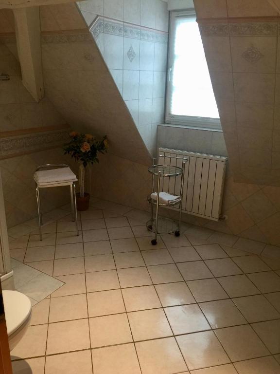 Koupelna v ubytování Hostaria del Castello