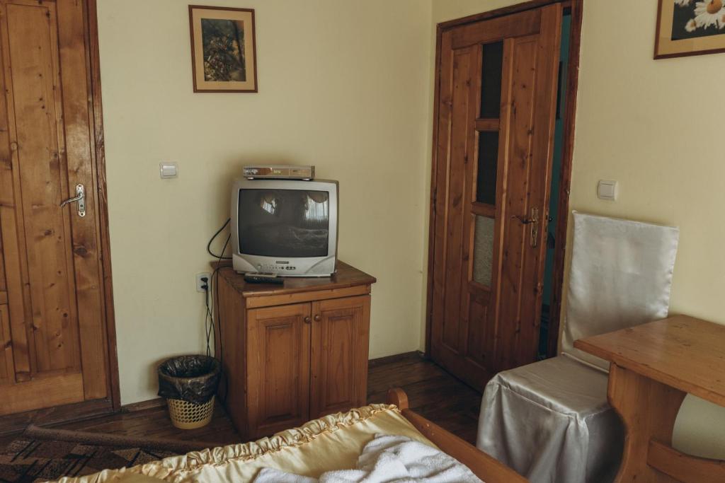 TV a/nebo společenská místnost v ubytování Турянська долина