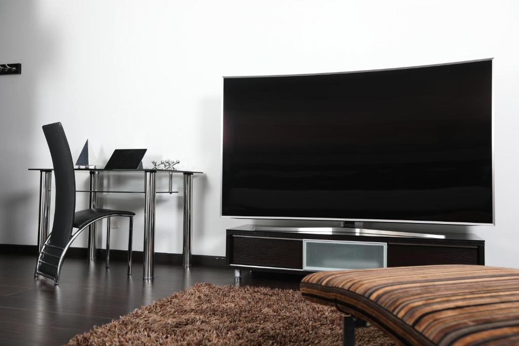 TV a/nebo společenská místnost v ubytování Hotel Suites 108