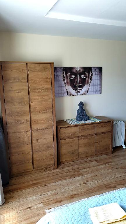 Postel nebo postele na pokoji v ubytování Apartman BibKa