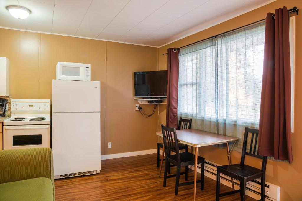 Kuchyň nebo kuchyňský kout v ubytování Lakeview Motel